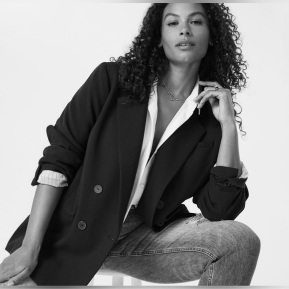 Anthropologie Jackets & Blazers - Anthropologie Maeve Blue Blazer Chambray 14 NWT